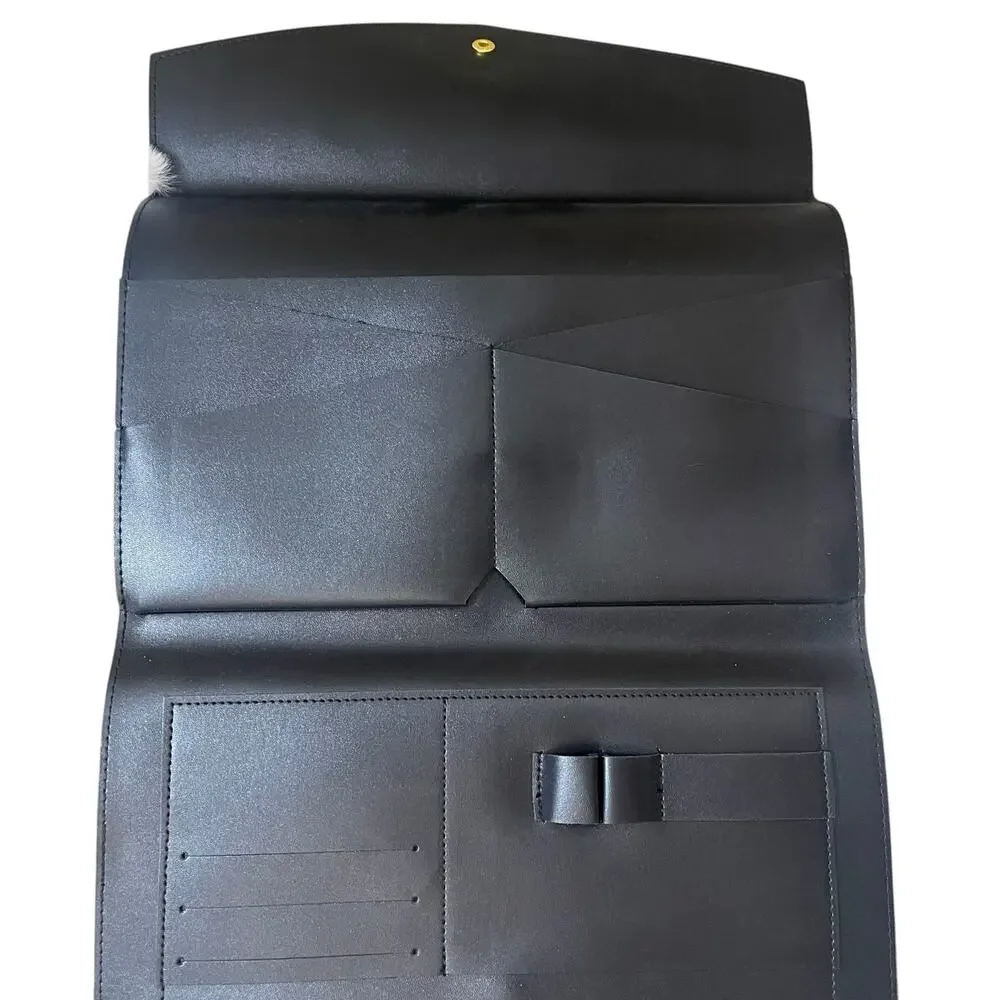 Glass Ladder & Co The Megan Clutch Black Organizer Career Travel